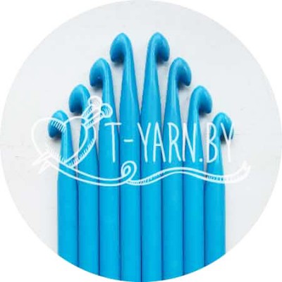 Крючок для вязания, 9 мм, алюминиевый