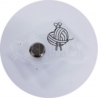 Бирка съемная (винт), 35*20 мм, силикон, Сердце, цвет Матовый