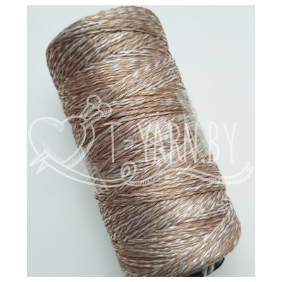 Нить полиэфирная, цвет Мокко, 1 мм, 400 м, бобина