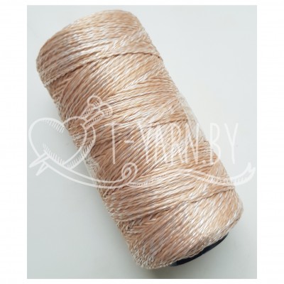 Нить полиэфирная, цвет Карамель, 1 мм, 400 м, бобина