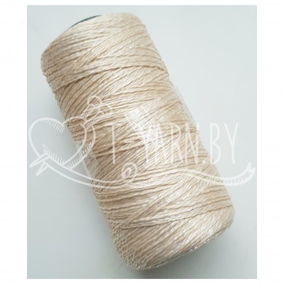 Нить полиэфирная, цвет Кремовый, 1 мм, 400 м, бобина