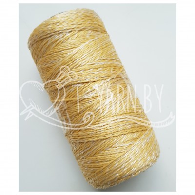 Нить полиэфирная, цвет Сахара, 1 мм, 400 м, бобина