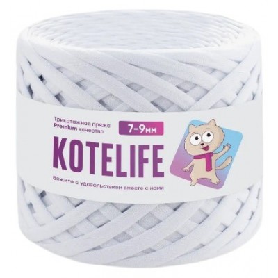 Пряжа KOTELIFE, цвет Белый, 7-9мм, 100м