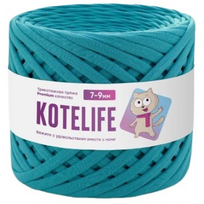 Пряжа KOTELIFE, цвет Изумрудный, 7-9мм, 100м