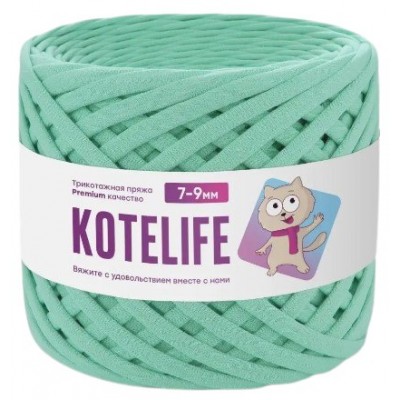 Пряжа KOTELIFE, цвет Ментол, 7-9мм, 100м