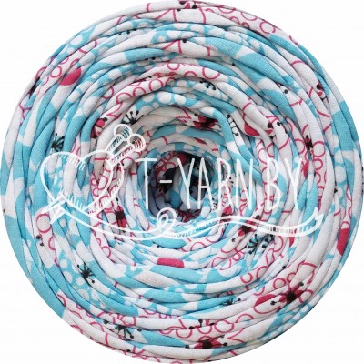 Пряжа Лента, цвет Камелия, 7-9мм, 100м