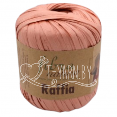 Рафия, Fibra Natura Raffia, цвет (116-24) Тёмная пудра, 90 м